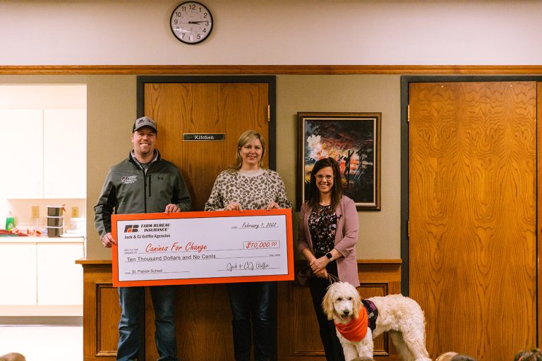 Read more about the article Facility Dog, Anna, generously donated by Farm Bureau Agents